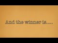 Contest Winner Announced!!!