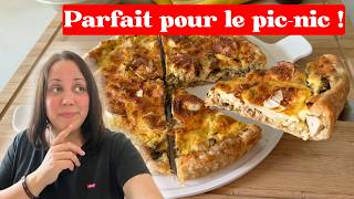 La meilleure quiche poulet courgettes – recette facile pour le pic-nic !