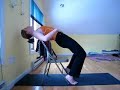 Urdhva Dhanurasana Instructional Series 2 - chair as prop Urdhva Dhanurasana Instructional Series 2 - chair as prop