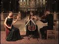 madalyn and cicely parnas perform beethoven string trio in c minor opus 9 with violist alex grimes, february 2007