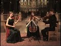 madalyn and cicely parnas perform beethoven string trio in c minor opus 9 with violist alex grimes, february 2007