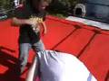 11 year old catches on quick to Pro Wrestling