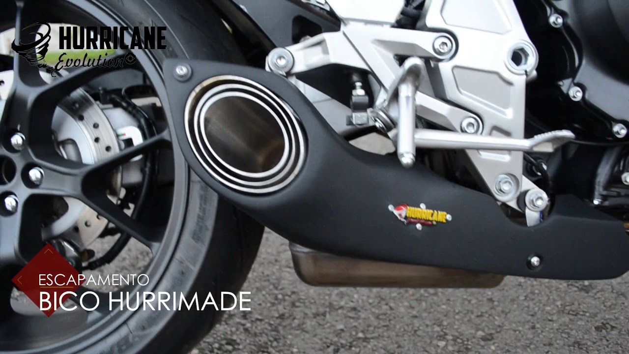 Capa do vídeo  Escapamento Bico Hurrimade Evolution Honda CB 1000R 2019 a 2024
