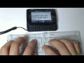 Bluetooth Keyboard nokia su-w8 on the Nokia N900