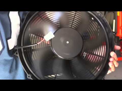 how to install electric radiator cooling fan