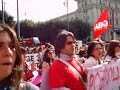Lavoratori Vodafone-Sciopero Roma 19-10-07:\"Lavoro ciao\"