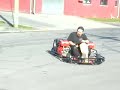 RIPS 800cc gocart smoking up on the road RIPS 800cc gocart smoking up on the road