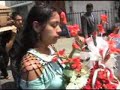 caminata a la misa de cuerpo presente