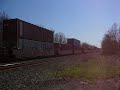 csx   ns intermodal train meet
