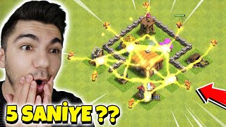 5 SANİYE KÖY 3LEMEK !! Clash Of Clans