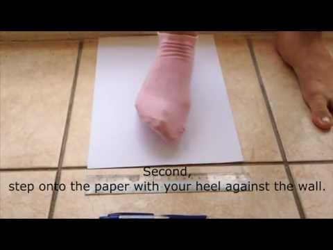 how to measure foot size