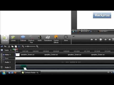 camtasia - ll PARTE1: 100% explicado!! Como grabar pantalla con Camtasia Studio 7, efectos del cursor, hacer tutoriales, editar videos, ponerle zoom (girar pantalla...