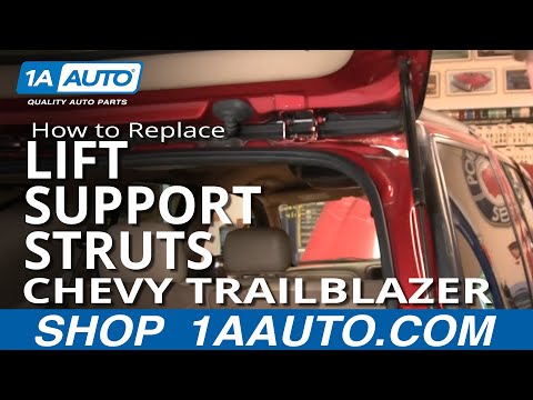 How To Install Replace Sagging Falling Hatch Support Struts Chevy Trailblazer 02-09 1AAuto.com