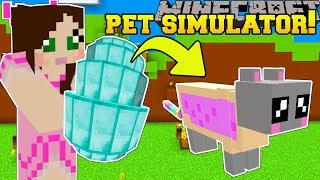 Minecraft: PET SIMULATOR!!! (GET PET EGGS WITH EPIC PETS!) Modded Mini-Game