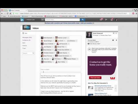 how to see sent messages on linkedin