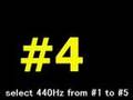which is 440Hz / 440Hzはどれでしょう?(絶対音感)