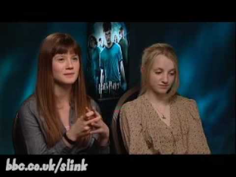Evanna Lynch and Bonnie Wright interview by Slink