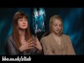 Evanna Lynch and Bonnie Wright interview by Slink 2