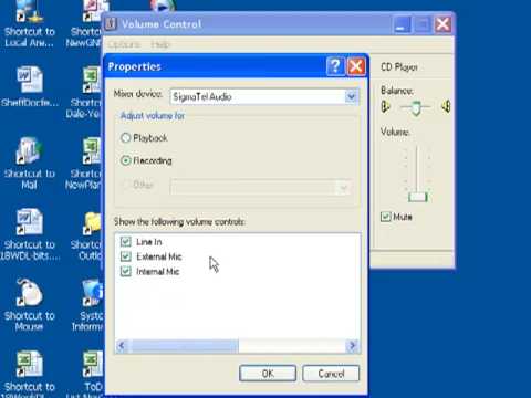 how to test microphone in windows xp