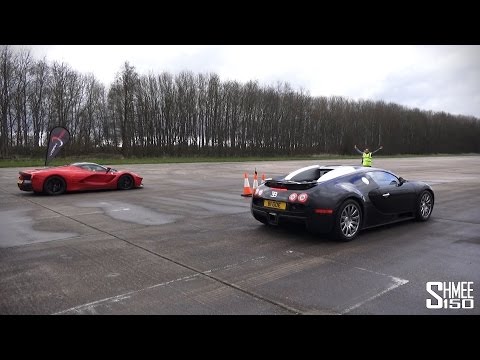 [Video] LaFerrari đối đầu với Bugatti Veyron trong cuộc đua drag