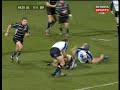Denis Hickie scores against the Ospreys