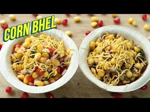 Corn Bhel Recipe In 2 Ways – How To Make Sweet Corn Chaat – Healthy Chaat Recipe – Nupur Sampat