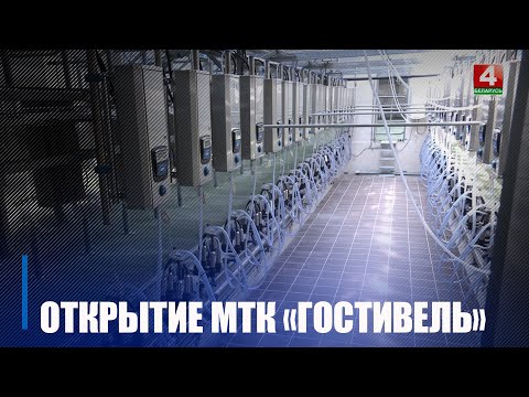 В деревне Гостивель, что под Речицей открыли новый молочно-товарный комплекс более чем на 1100 голов видео