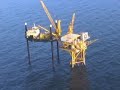 Liftboat at offshore oil platform Liftboat at offshore oil platform