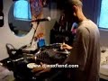 Dj Waxfiend flippin the turntable