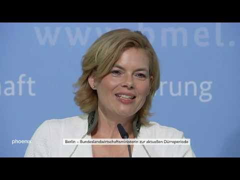 Landwirtschaftsministerin Klöckner zur anhaltenden ...
