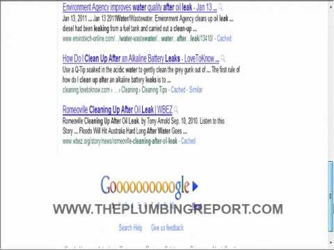 how to clean up a water leak