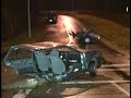 DV-257-4 2002 BBY MVA CARS SPLIT IN HALF AFTER HITING POL DV-257-4 2002 BBY MVA CARS SPLIT IN HALF AFTER HITING POL