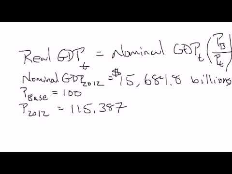how to calculate real gdp