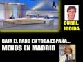 Curri Valenzuela de los nervios. Baja el paro en toda España menos en Madrid