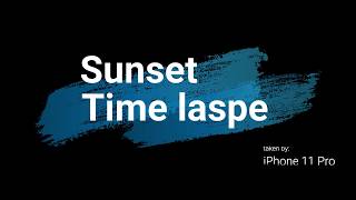 Hong Kong sunset time lapse, Oct 2, 2019