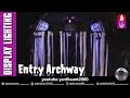Display Entry Archway Lit with Blacklight Bolt Halloween Yard Haunt How-to