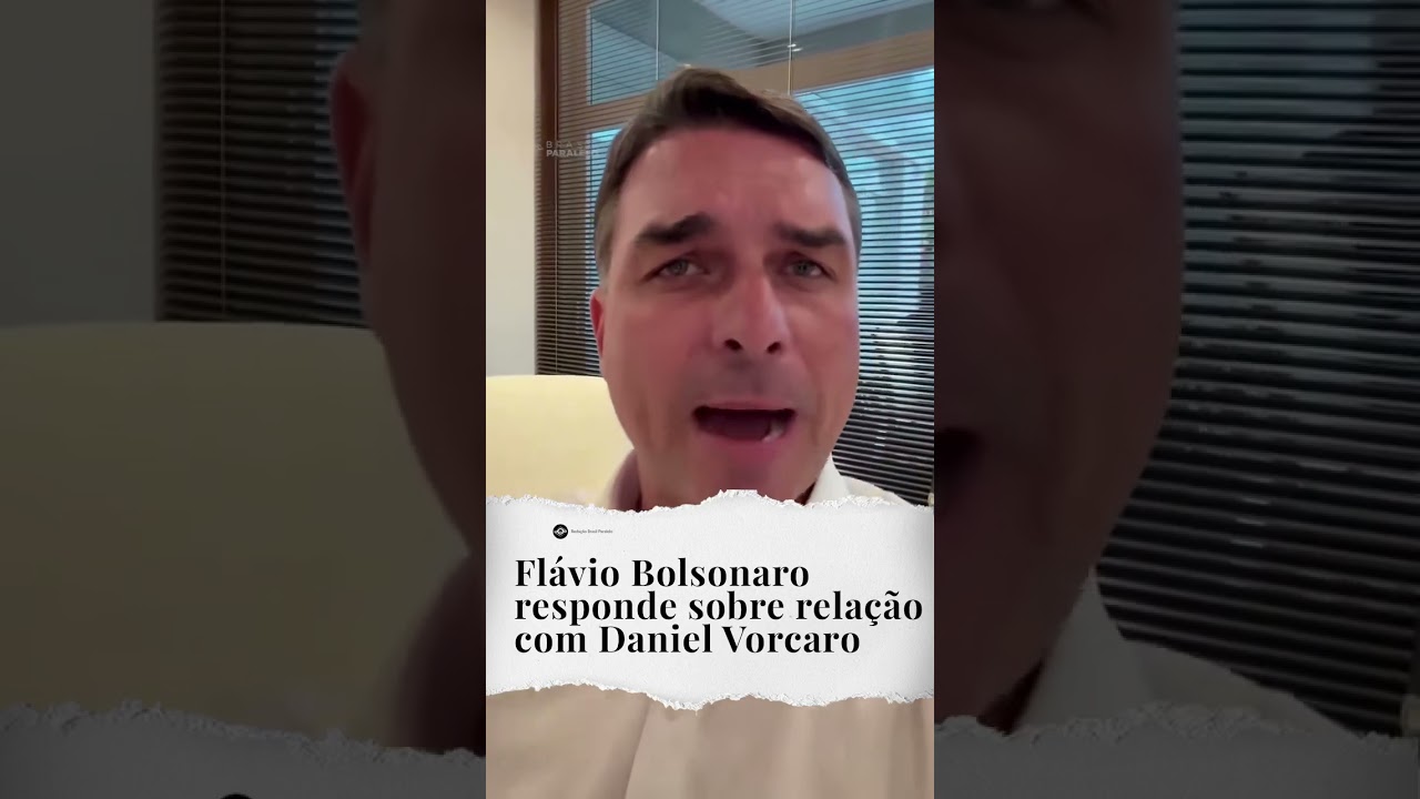 Flávio Bolsonaro responde sobre relação com Vorcaro