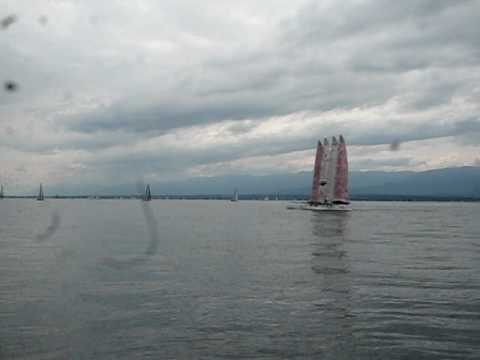 Catamaran Puissance 4 1er test nav 1.AVI