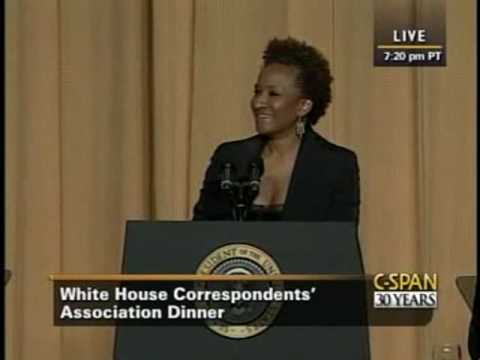 Wanda Sykes - http://www.c-spanarchives.org/library/vidLink.php?b=1241921572&e=1241922502&n=001 Comedienne Wanda Sykes was the entertainment headliner at the 2009 White Ho...