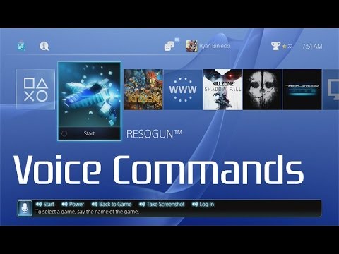 how to voice operate ps4