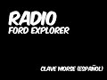 FORD EXPLORER RADIO