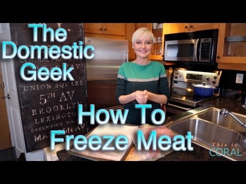 how to properly freeze meat