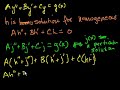 Undetermined Coefficients 1 Video Tutorial