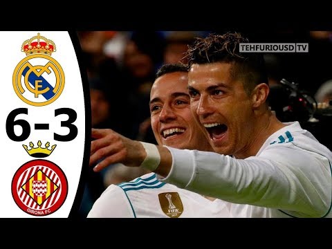 Real Madrid vs Girona 6-3 All Goals and Highlights English Commentary 2017-18 HD 720p