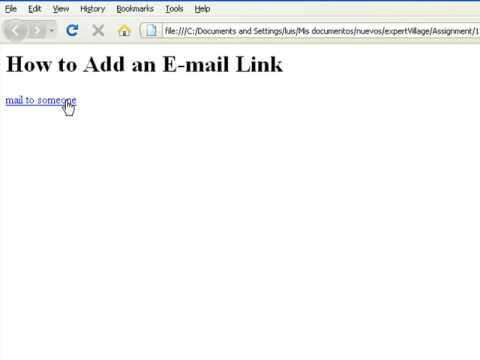 how to provide email link in html