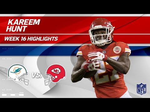 Video: Kareem Hunt Highlights | Dolphins vs. Chiefs | NFL Wk 16 Player Highlights