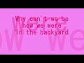 teledysk, klip, Natasha Bedingfield,- Backyard
