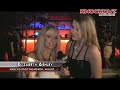 knockout magazine's miss august model elizabeth ashley is interviewed by nikki christian at august issue release party for knockout magazine in hollywood, ca.