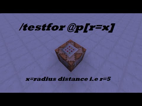 how to use the testfor command