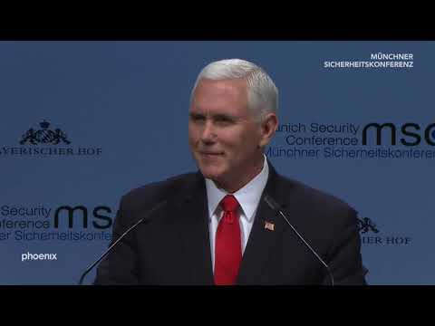 55. Mnchner Sicherheitskonferenz - Rede von US-Vizeprsident Pence am 16.02.19